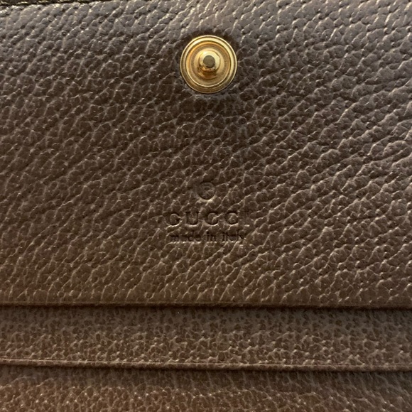 ❌SOLD❌ Gucci Ophidia Beige/Ebony GG Supreme Canvas and Leather Card Wallet - Picture 14 of 14